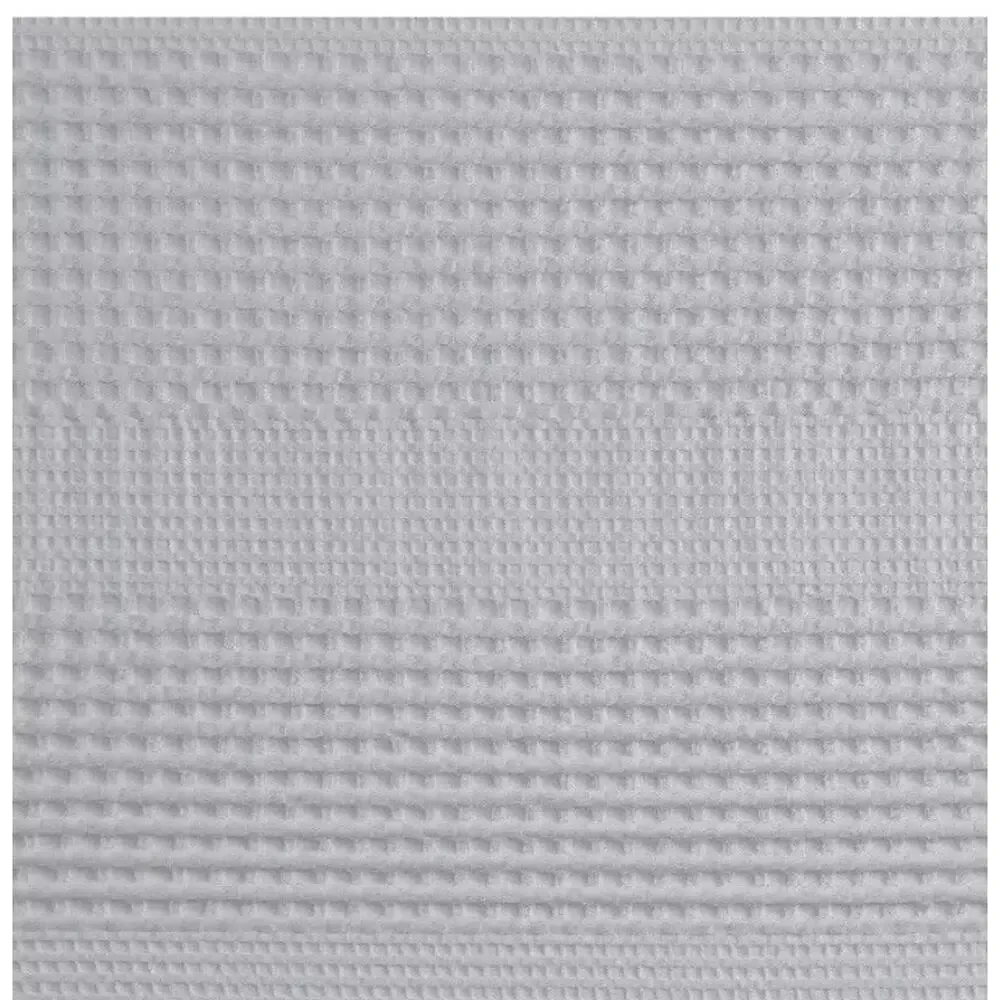 Madison Park Shower Curtain Gray Waffle Textured Fabric 72x72 NEW